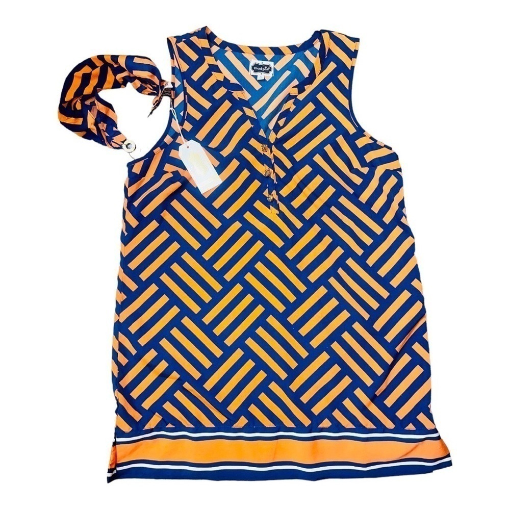 Mud Pie Tank Top with Matching Hairband. Size S - Picture 1 of 1